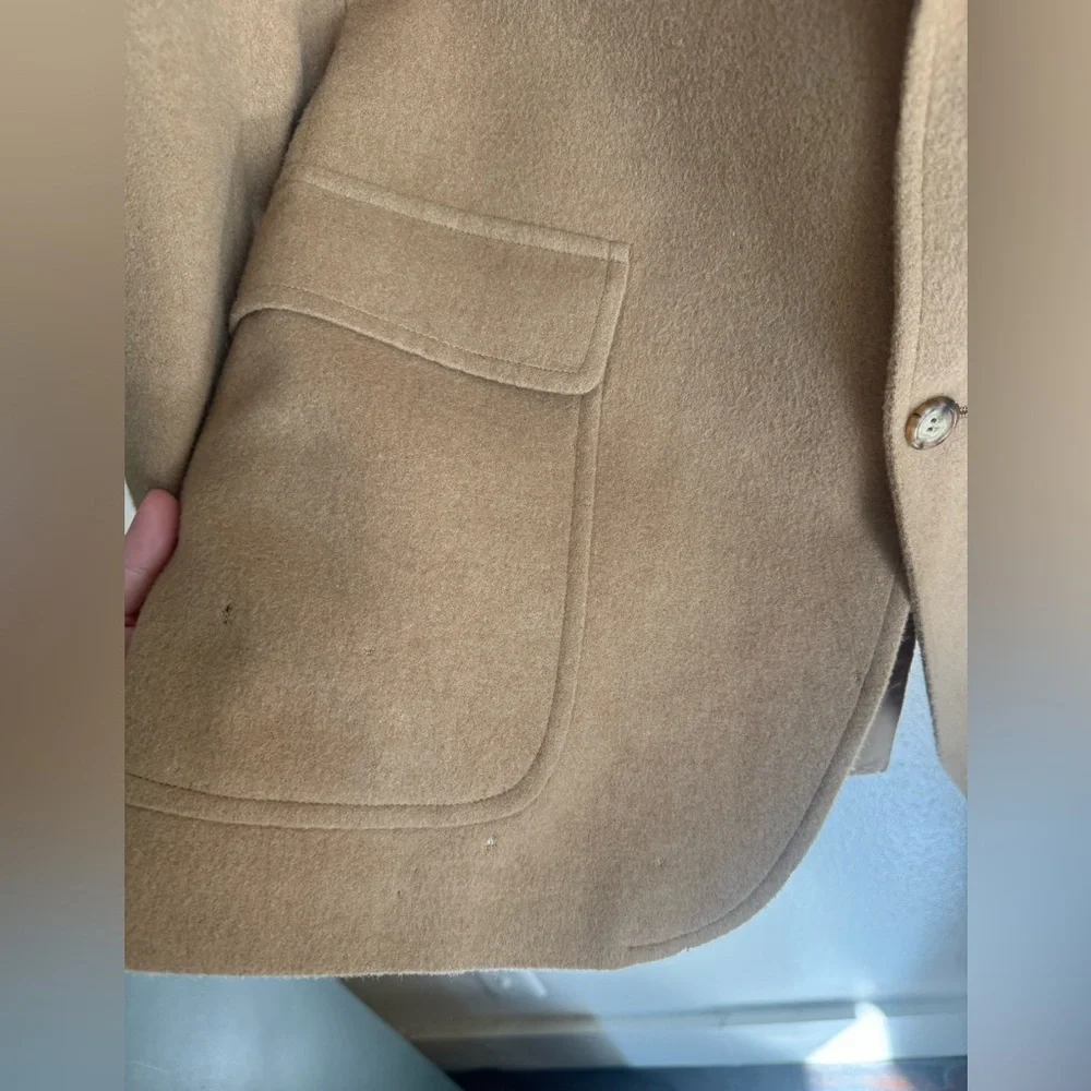 Brooks Brothers Camel Hair Blazer 41L Vintage Tan Sport Coat Mens Wool Jacket